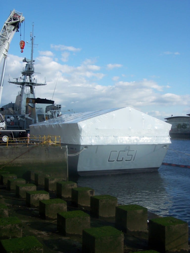 BAE Systems Scotstoun Flight Deck Encapsulation OPV Apa Tufcoat