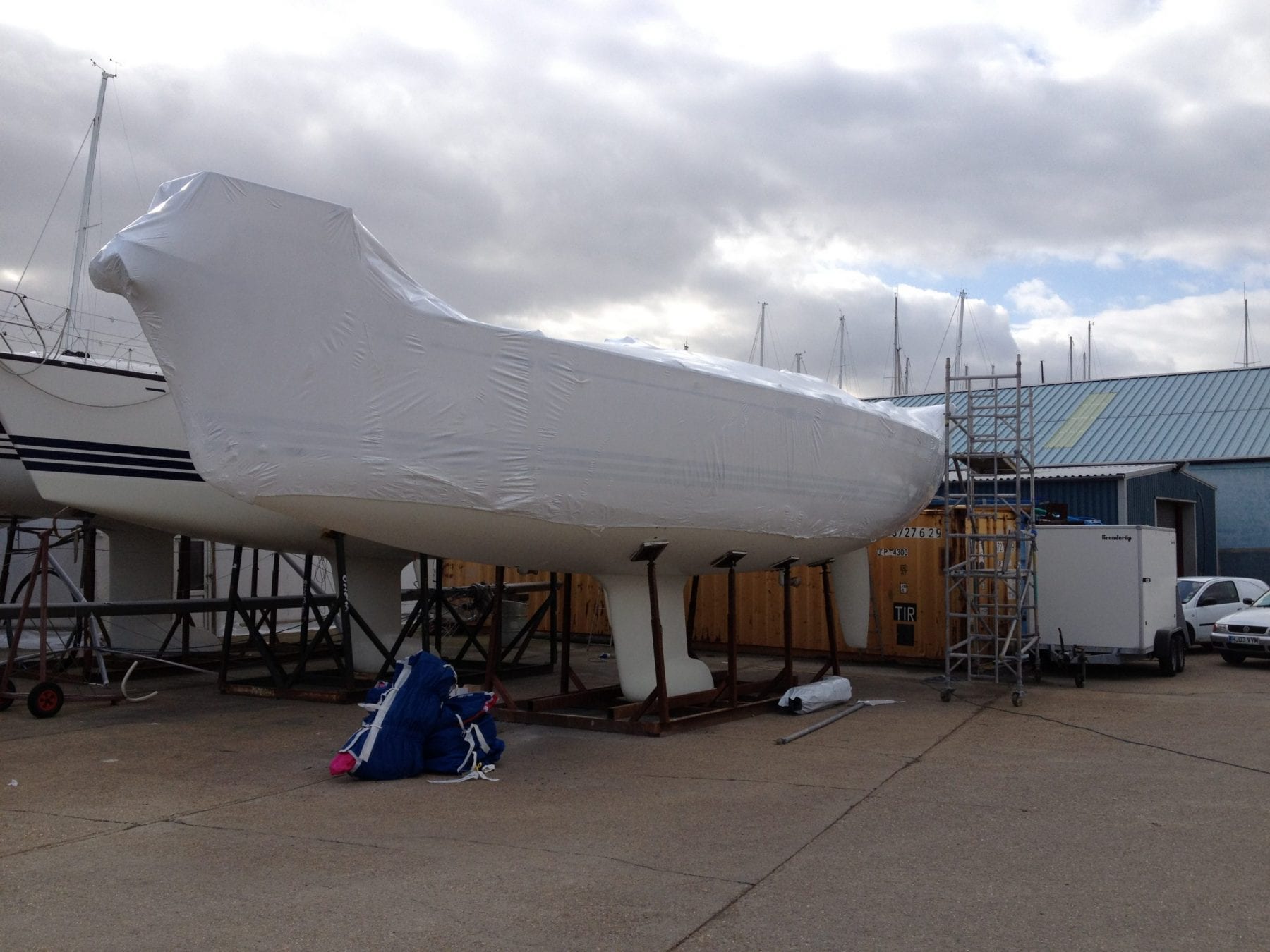 Boat Shrink Wrap Training For X Yachts | Tufcoat