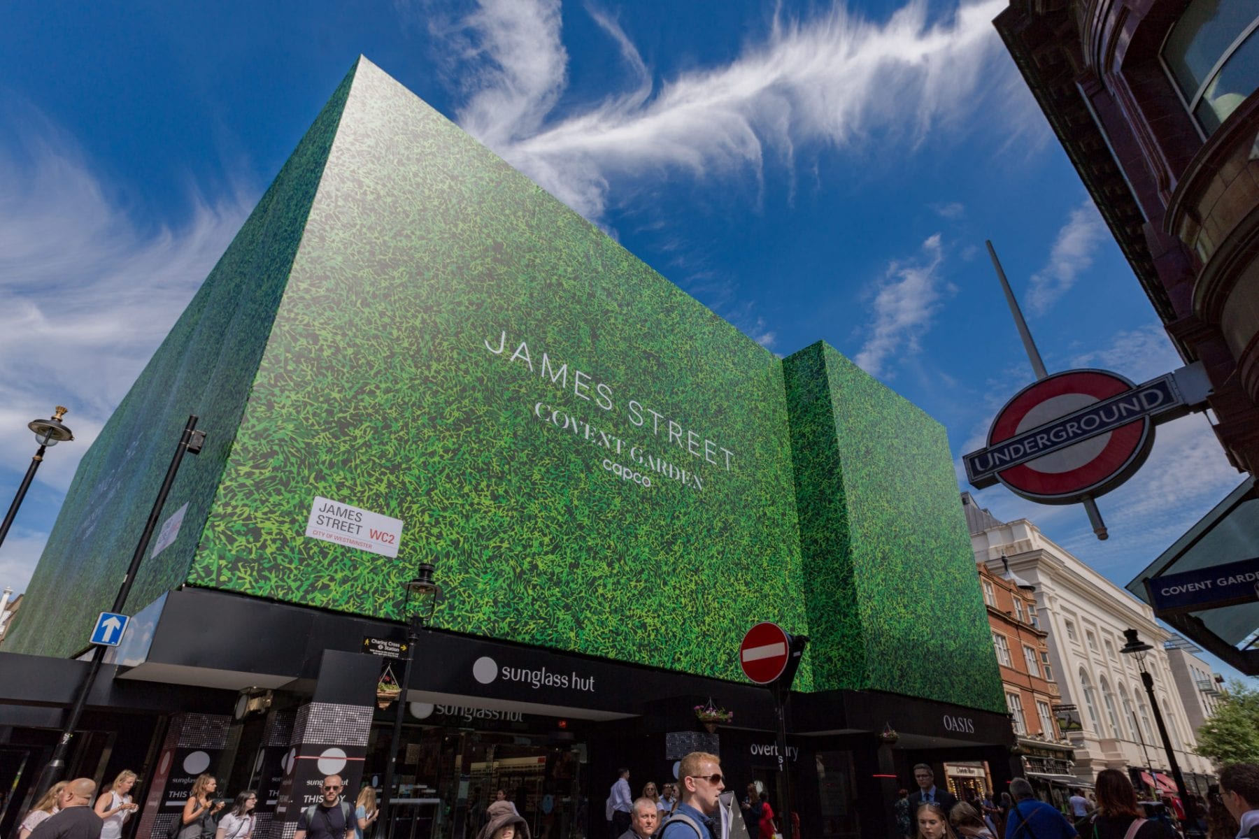 Regal House Mesh Building Wrap Covent Garden Wraphix Printed Shrink Wrap